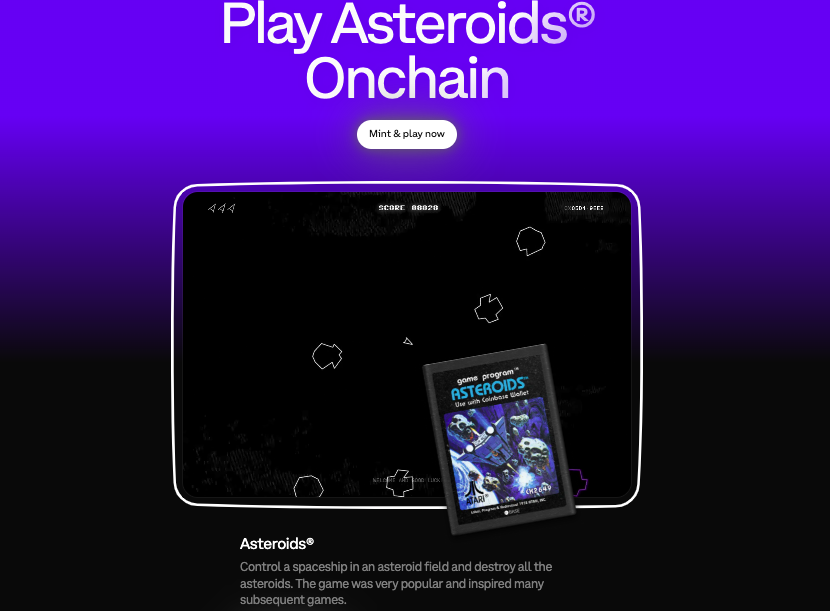 Atari brings the classic game ‘Asteroids Onchain’ on base blockchain 