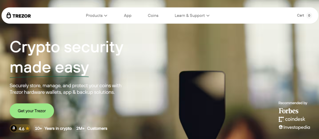 How to store cryptocurrency
Trezor – Hardware wallet