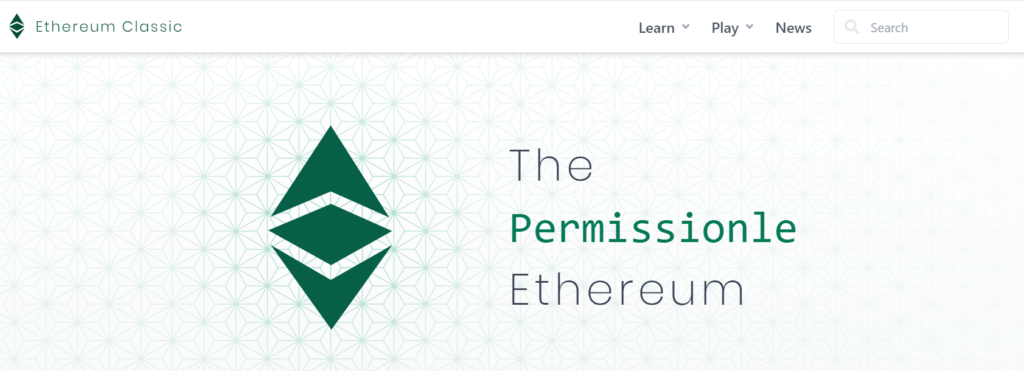 Ethereum Classic - one of the Alternative Smart contract platforms to Ethereum