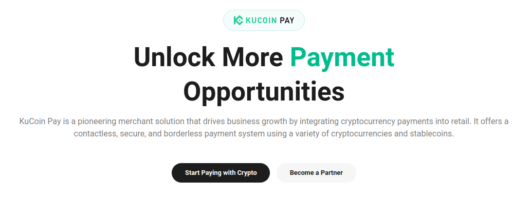 KuCoin launches new crypto payment feature: KuCoin Pay